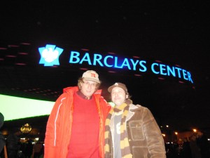Tent City calvin and singer/songwriter arlan feiles in brooklyn to see kobe bryant