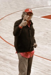 a few weeks ago almost at center court at Rutgers Athletic Centet