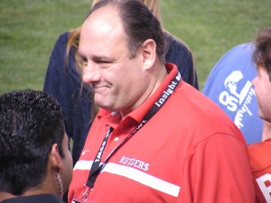 James Gandolfini at the Insight Bowl with Rutgers 2006