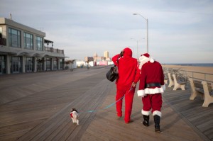 A bucket list thing for me. I was  one of Santa's elves at 6'5" on the Asbury Park Boardwalk. This pix was all  improv. 