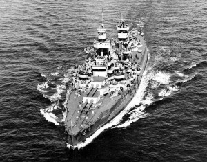 USS Arkansas circa 1944