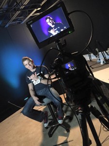 Cozmo during NJ Discover video in studio