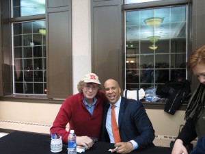 Recently with Senator Cory Booker after Eagleton lecture.